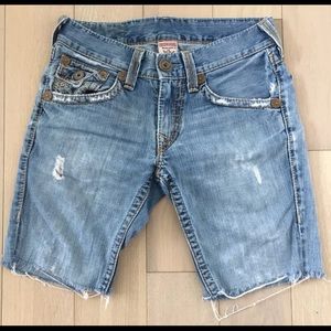 Mens True Religion Jean Shorts Size 29